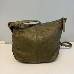 American Leather Co. Dayton Crossbody Purse Olive Green